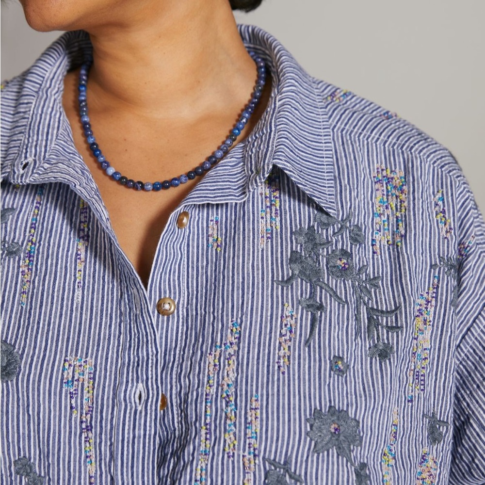 Pilcro embroidered buttondown